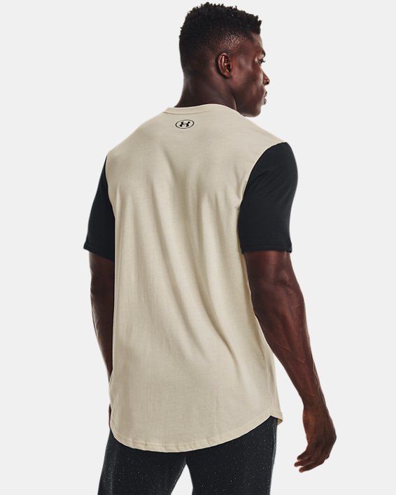 Men's UA Athletic Department Colorblock Short Sleeve, Brown, pdpMainDesktop image number 1